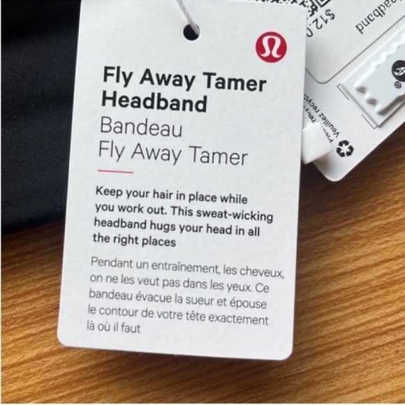 Lululemon Fly Away Tamer Headband in Black - Picture 7 of 13